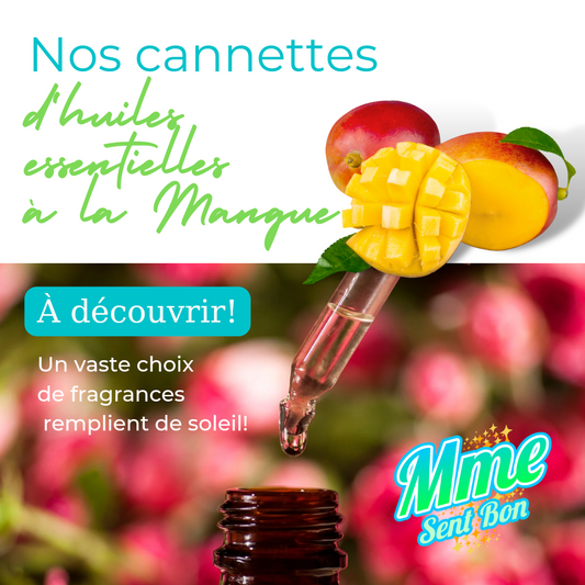 Canette d'huile essentielle à la Mangue