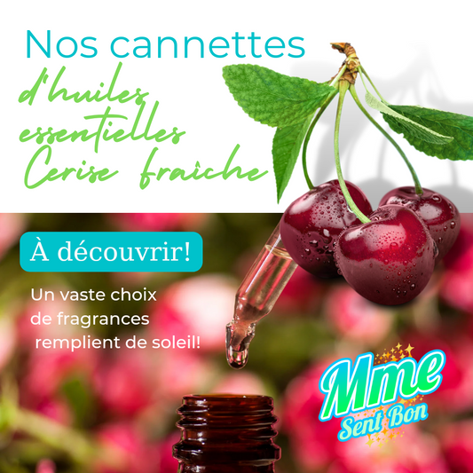 Canette d'huile essentielle à la cerise fraîche