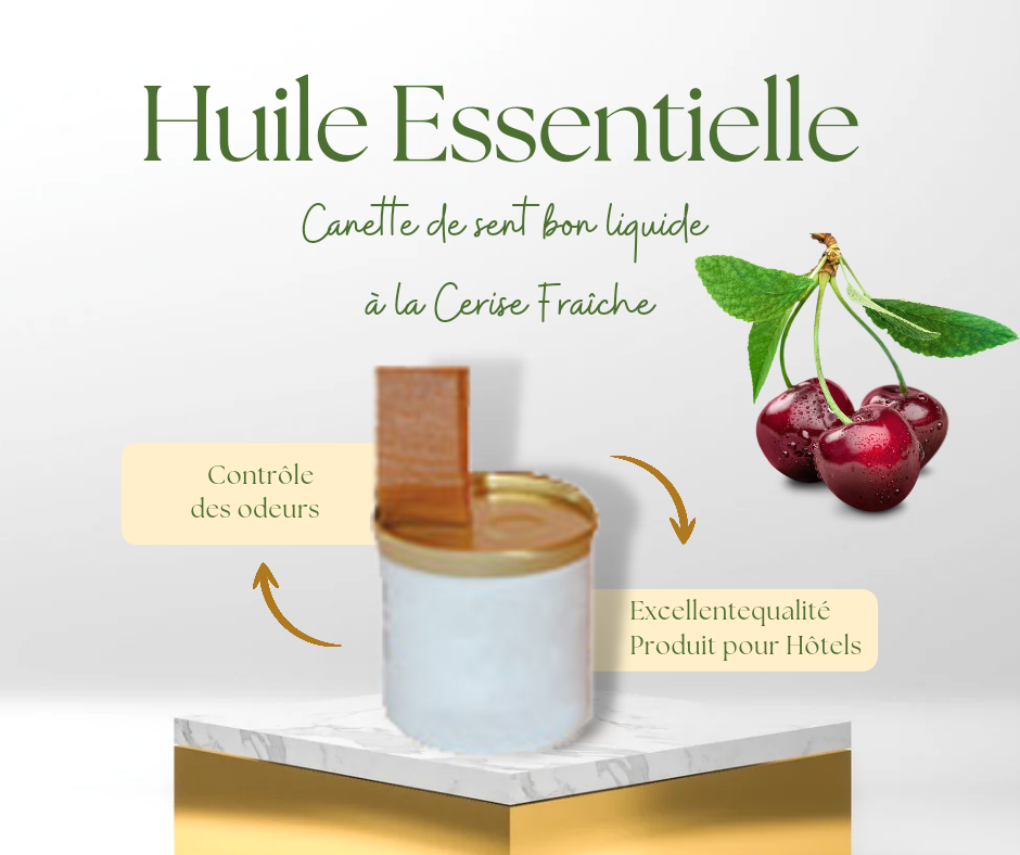 Canette d'huile essentielle à la cerise fraîche