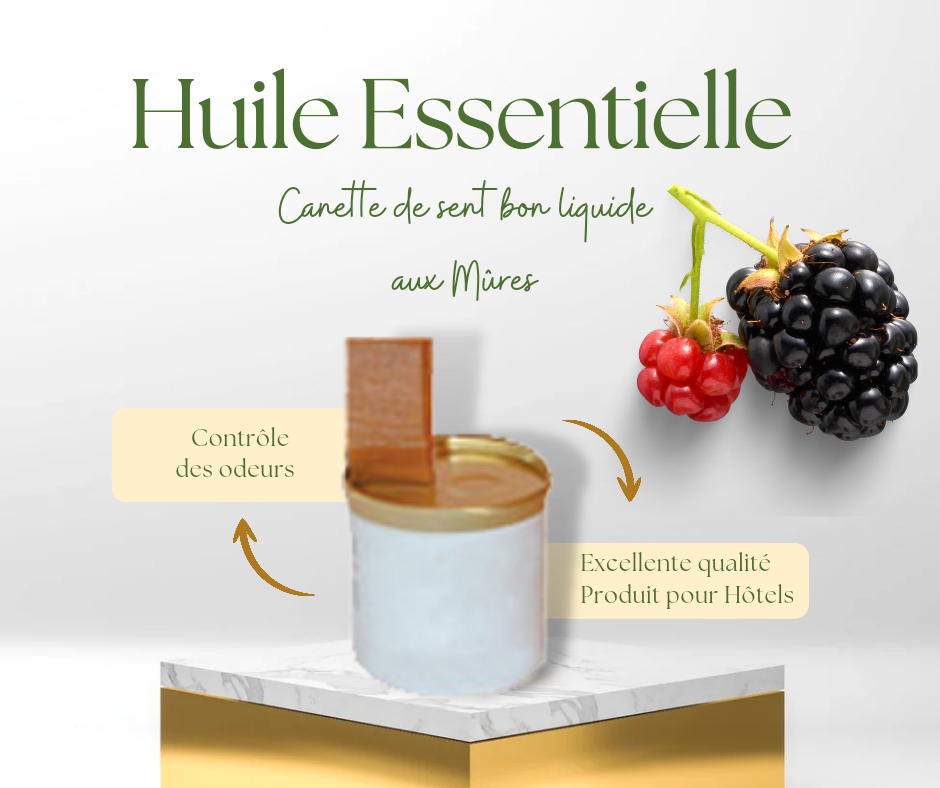 Canette d'Huile essentielle aux Mûres