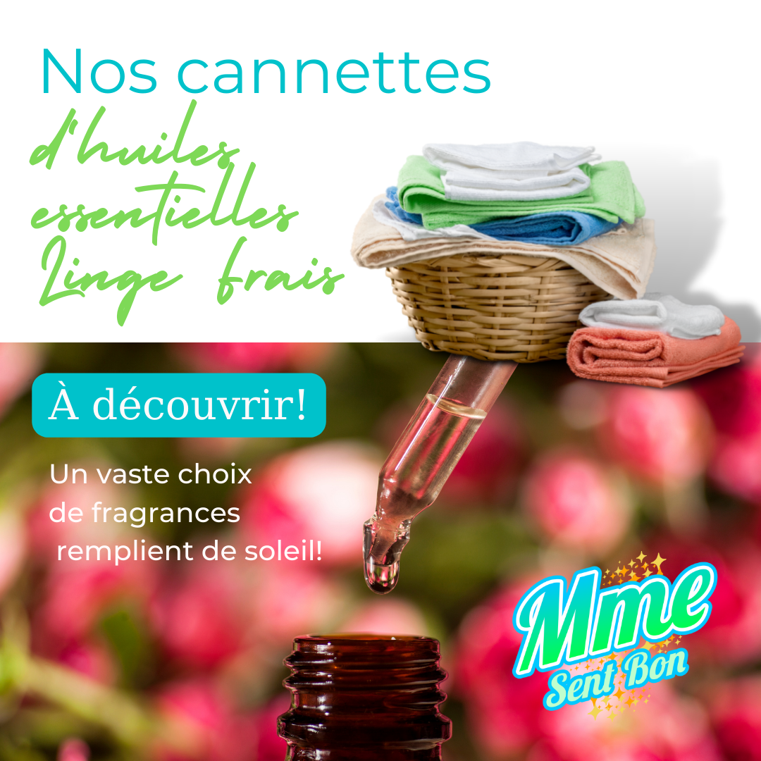 Canette d'huile essentielle Linge frais