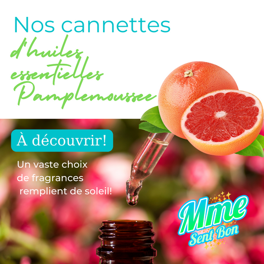 Canette d'huile essentielle au pamplemousse