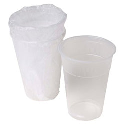 Verre de Plastique Clair Enveloppé individuellement 9 OZ